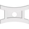 Ekena Millwork Haven Architectural Grade PVC Ceiling Medallion, 18"W x 12"H x 3"ID x 3 3/4"C x 1"P, One-Piece CMP18X12HN-03000 - alternate 1